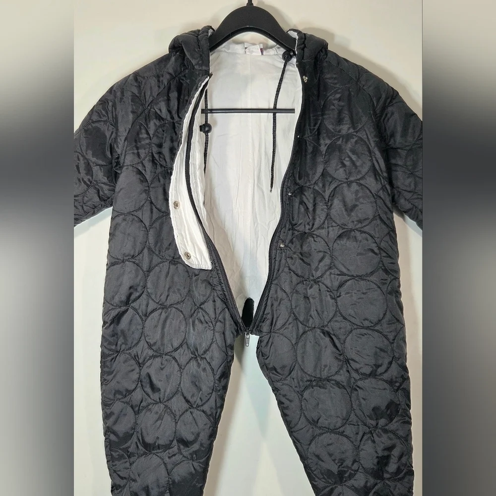 VINTAGE LAPIN QUILTED SNOWSUIT.